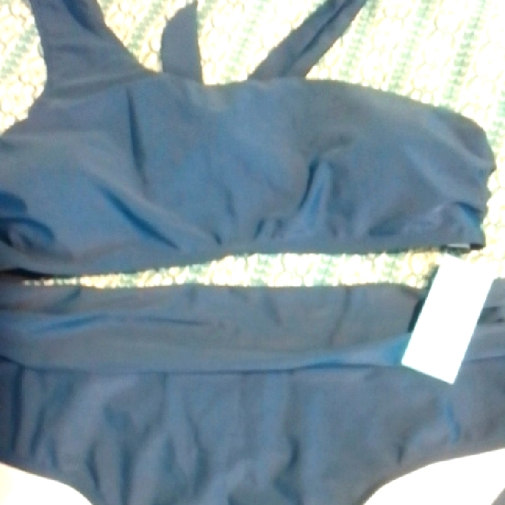 NWT Cupshe Bluish/Green Bikini Set